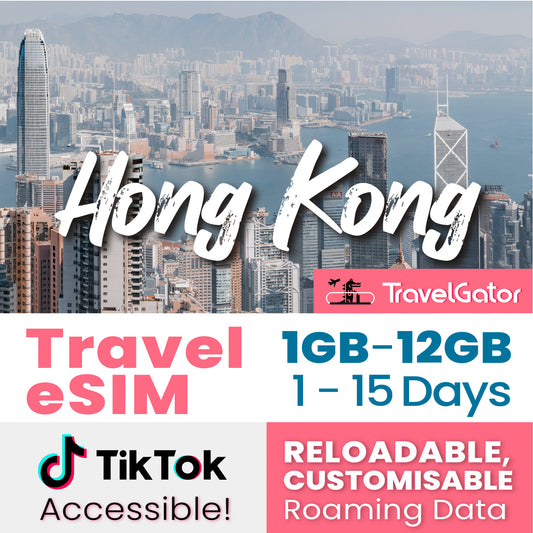 Hong Kong /Macau eSIM Roaming Data 1- 12GB, 1- 15 days | true no speed reduction | no daily limit