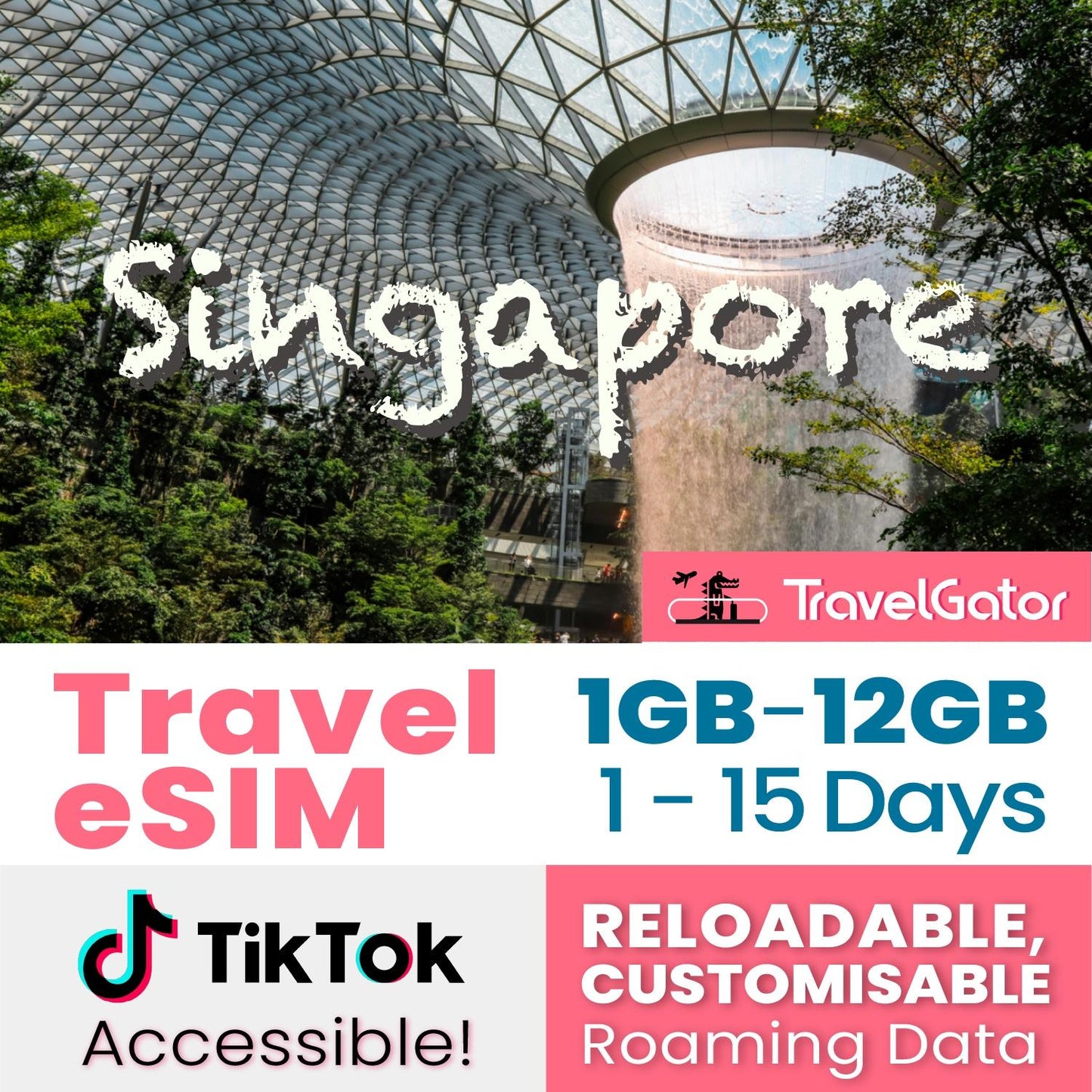 Singapore eSIM Roaming Data 1- 12GB, 1- 15 days | true no speed reduction | no daily limit
